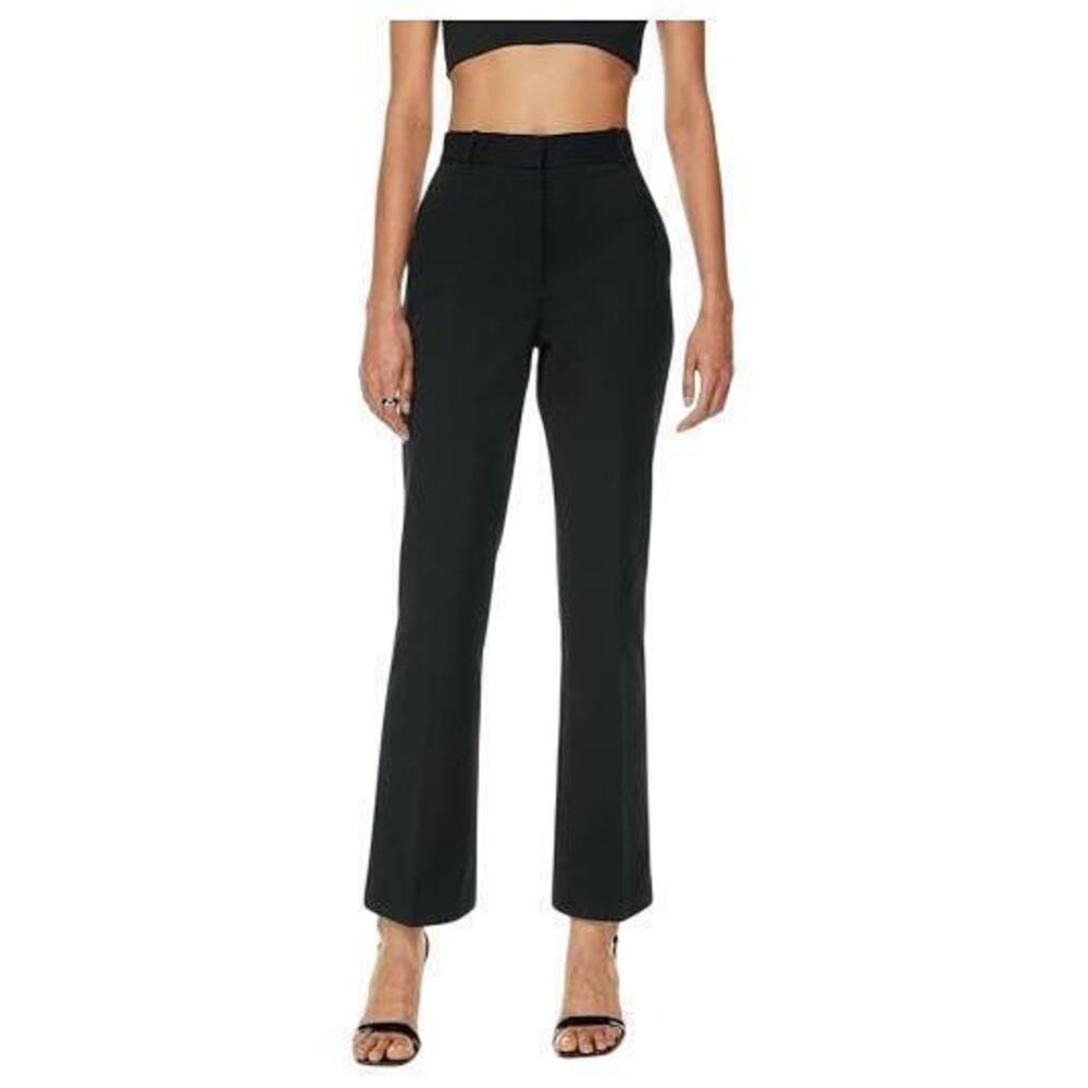 Babaton Publish Pants 10 Black Bootcut High Rise Pockets Trousers Artizia